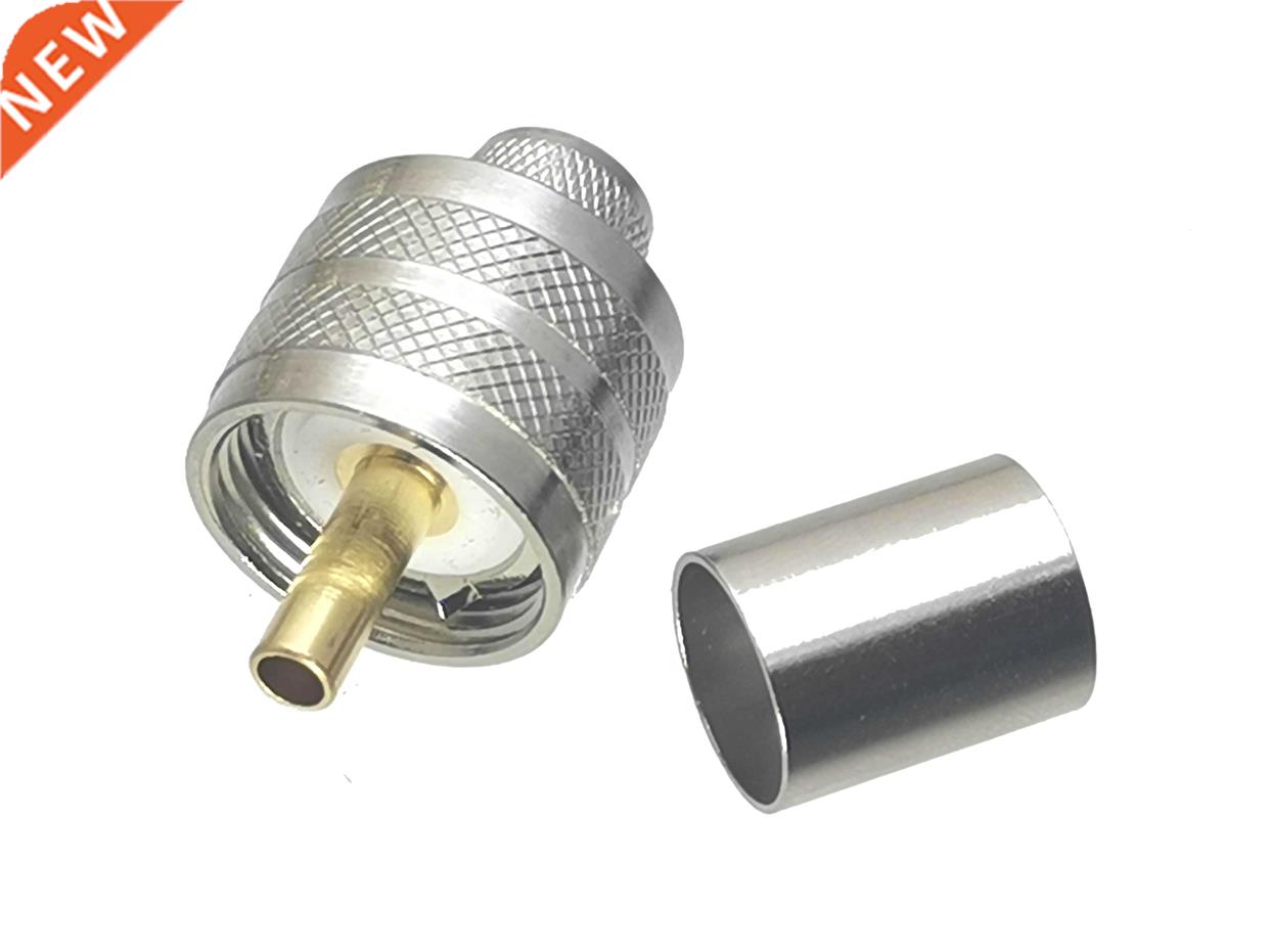 10pcs Connector UHF PL259 Plug Male Crimp For RG8 LMR400 RG2