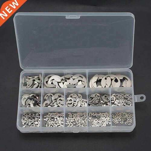 290PCS/Box 1.2-15mm E Clip Circlip Washer Assortment Kit 304