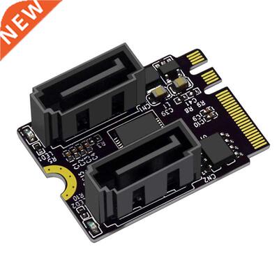 Riser Card M.2 (A+E Key) to 2-Port SATA3.0 Expansion Card Ke