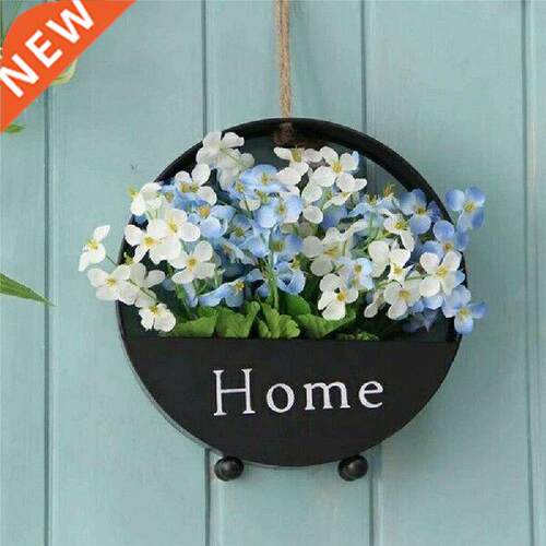 1PC Creative Iron Decorative Flower Baskets Wall Hanging