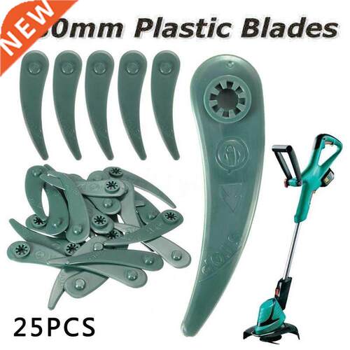 25PCS Plastic Blades Lawn Mower Grass Trimmer Blade Cutter R