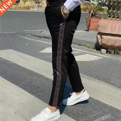 Men's Casual Damond Sknny Pencl Pants Autumn And Wnter Z