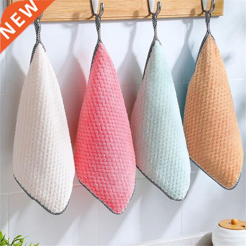 5Pcs Super Absorbent Scouring Pad Microfiber Kitchen Dish