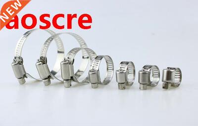 10pcs Stainless Steel Adjustable Drive Hose Clamp Fuel Line