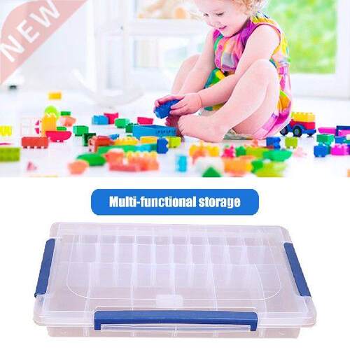 Transparent Plastic Storage Box Detachable 28 Grid Desktop