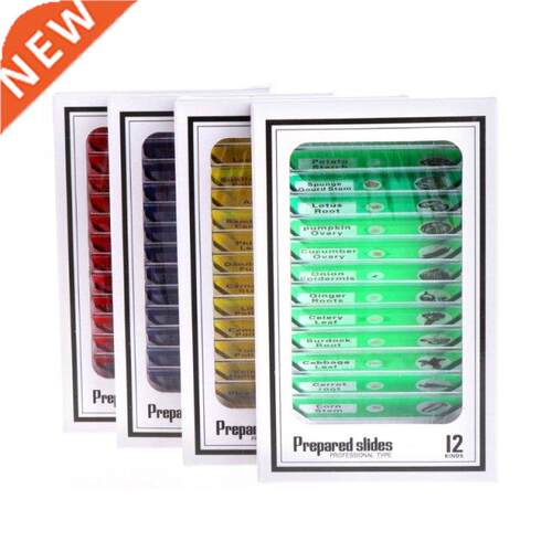 2021 New 48 Pcs Prepared Microscope Slides Specimen Animals