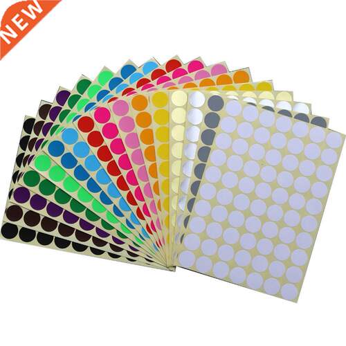 16mm 16pcs Mixed Color Pack Circle Round Color Coded