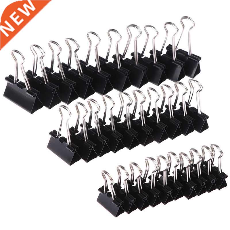 15/19/2532mm 10pcs/lot Black Metal Binder Clips Notes Lette
