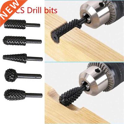 5pcs 1/4'' Drill Bit Set Cutting Tools For Woodworking Knife
