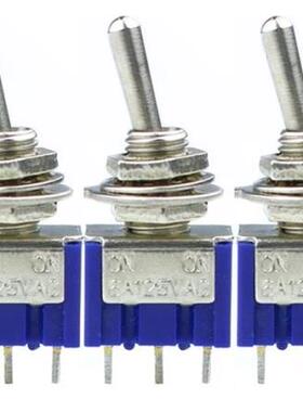 5 Pcs AC ON/OFF SPDT 2 Position Latching Toggle Switch LW MT