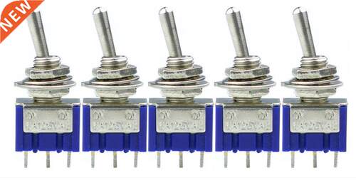 5 Pcs AC ON/OFF SPDT 2 Position Latching Toggle Switch LW MT
