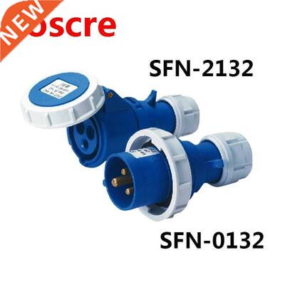 16A 3 pole connector Industrial malefemale plugs SFN-0132/S