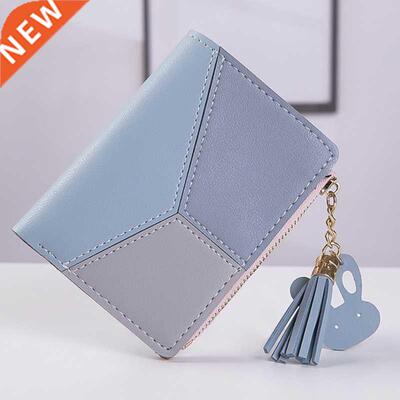 New Arrival Wallet Short Women Wallets Zipper Purse Patchwor