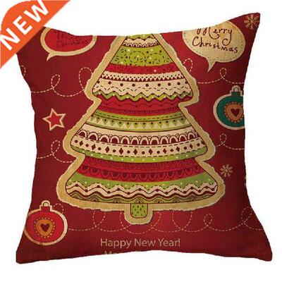 2pcs/set Cartoon Xmas Santa Claus Red Color Pillow Case