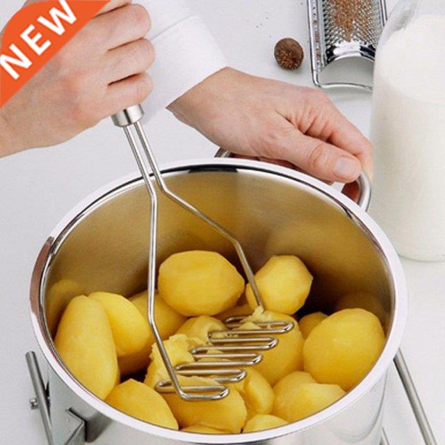 Stainless Steel Wave Shape Potato Masher Cutter Tool Kitchen