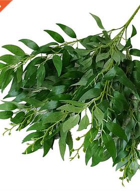 artificial leaves bouquet fake willow jungle wedding backdro