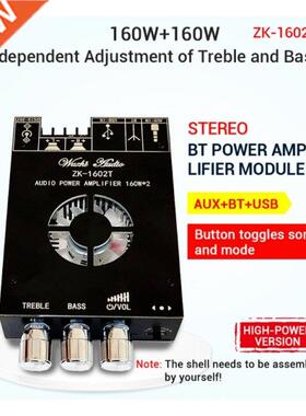 Audio Amplifier Board with Treble & Bass Control Bluetoo