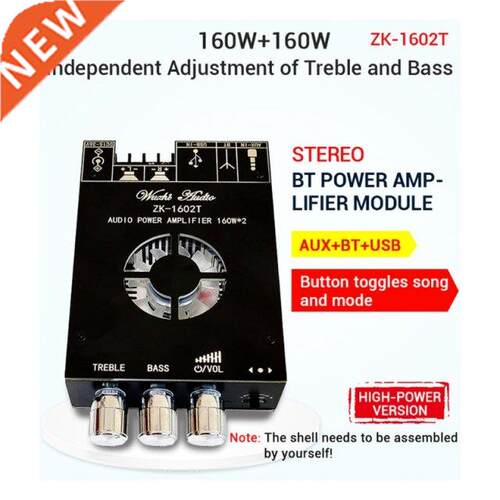 Audio Amplifier Board with Treble & Bass Control Bluetoo