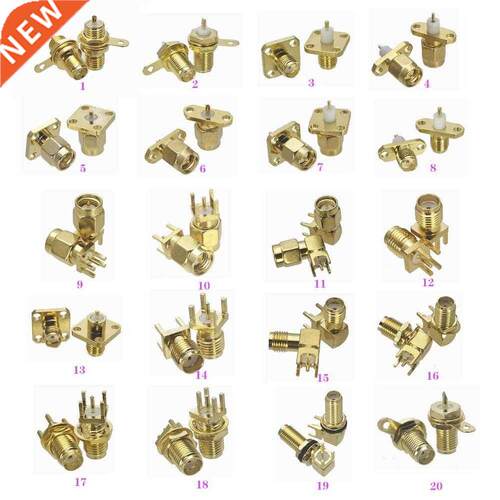 1Pcs SMA Male Plug & Female jack Bulkhead &