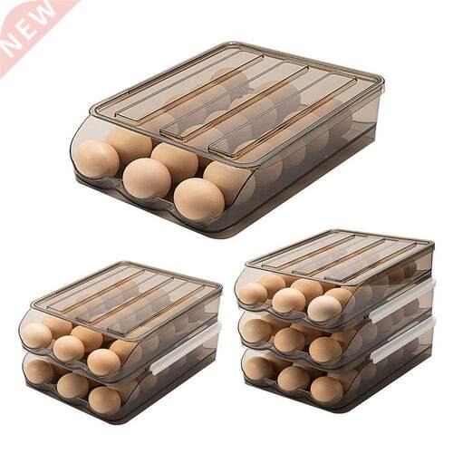 Egg Holder For Refrigerator Auto Scrolling Down Stackable