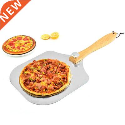 Pizza Shovel Removable Pizza Peel Shovel With Wooden Handle