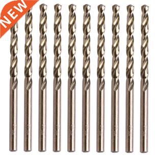 10Pcs 4mm M35 Round Shank HSS-Co Cobalt Twist Drill Spiral D