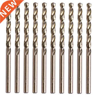 10Pcs 4mm M35 Round Shank HSS-Co Cobalt Twist Drill Spiral D
