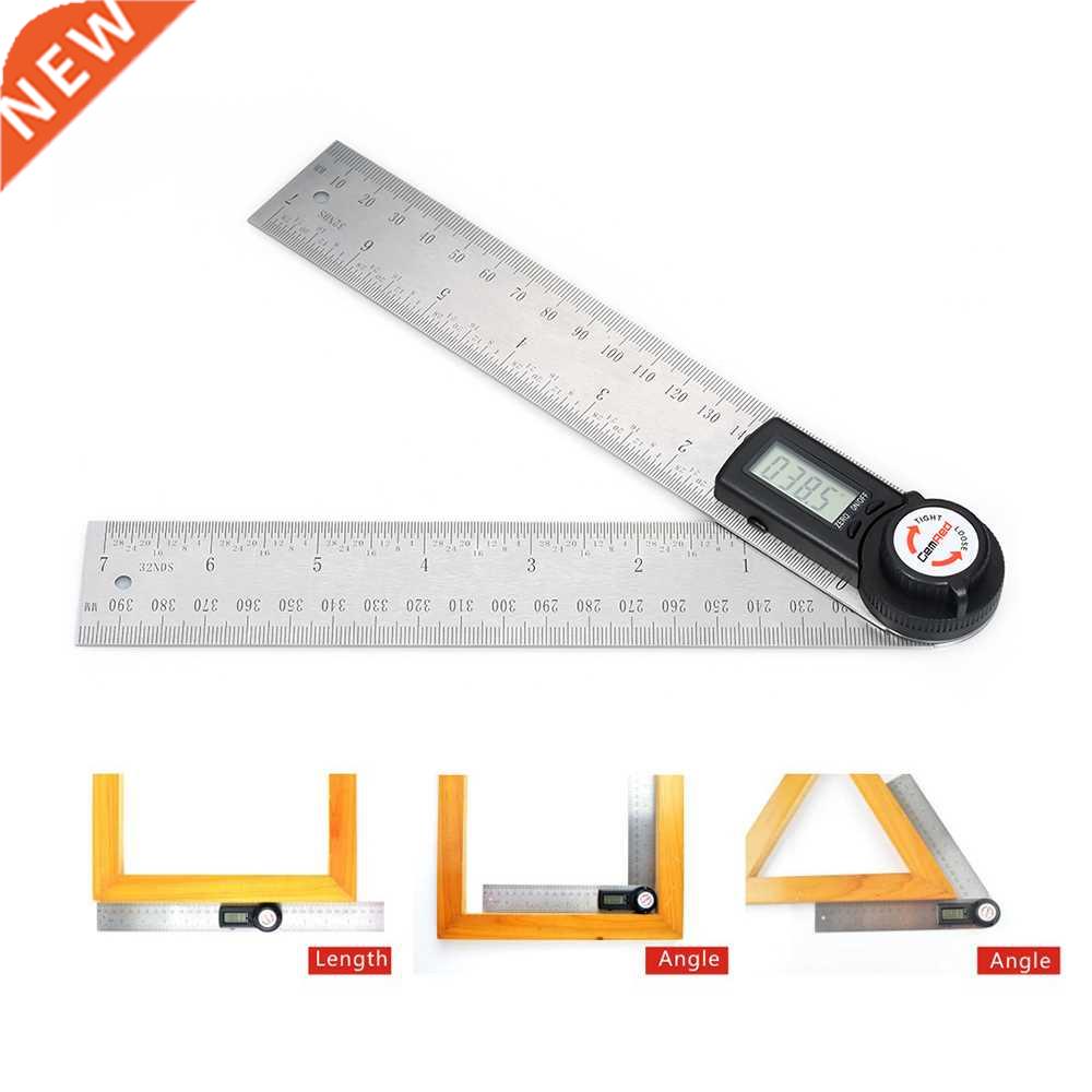 GemRed 2-in-1 Digital Angle Rule Goniometer Angle Gauge Stai
