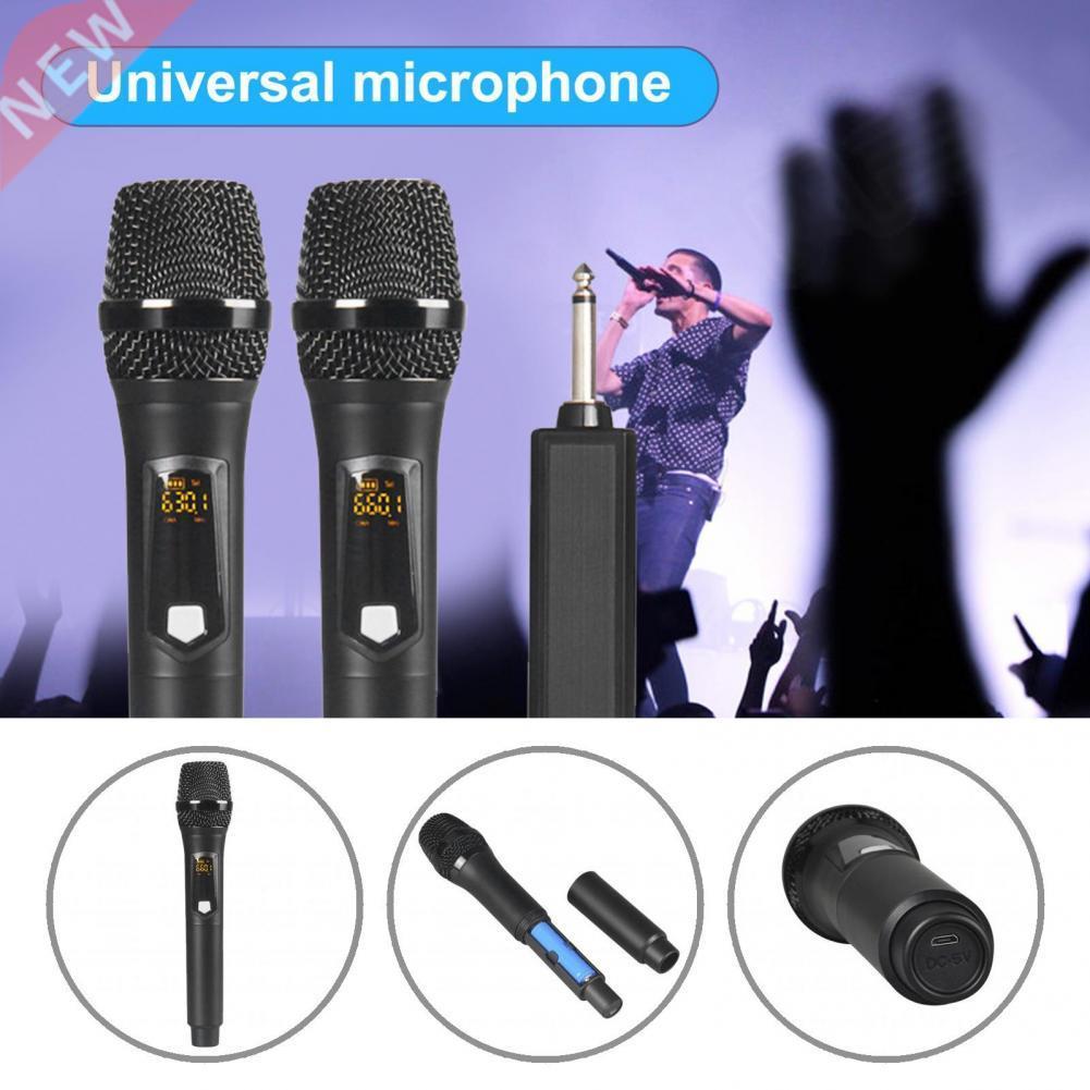 with Receiver 2Pcs Practical Universal UHF Microphone Reliab