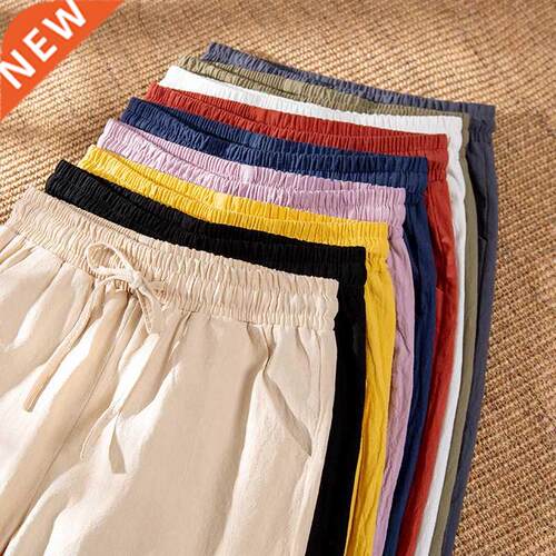 Women Pants Spring Autumn Ankle Length Casual Straight Penci