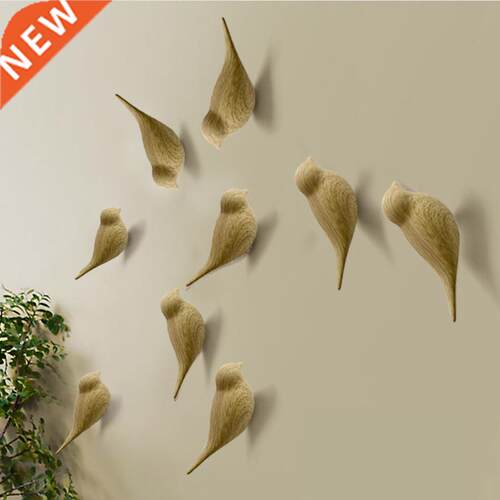 New Creative Bird Shape Wall Hooks Home Decoration Resin
