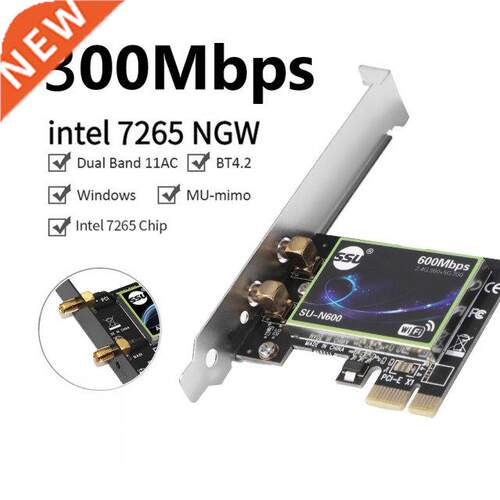 2.4G/5GHz Dual Band PCI-E 1X Wireless LAN Ethernet PCI Expre