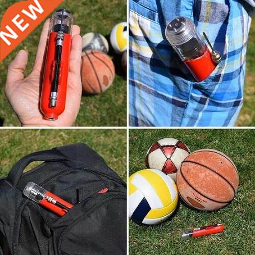 Mini Ball Pump Basketball Football Volleyball Two-way