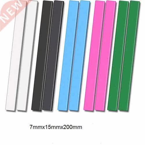 2pcs Rubber Magnet 7mmx15mmx200mm self Adhesive Flexible Mag