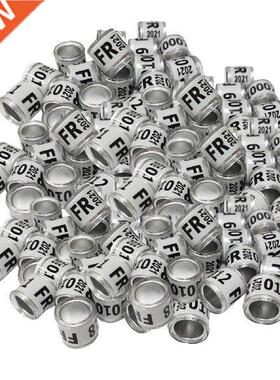 100Pcs 2021 Aluminium Bird Racing Pigeon Foot Rings Bands