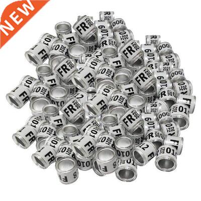 100Pcs 2021 Aluminium Bird Racing Pigeon Foot Rings Bands