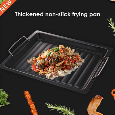 BBQ Frying Grill Plate Non-stick Barbecue Pan Home Kitchen