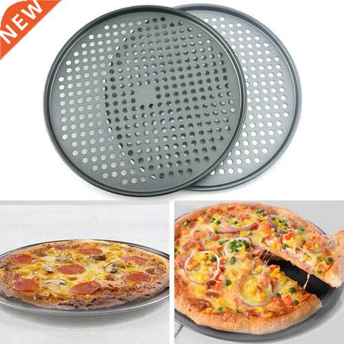 Non-stick Pizza Baking Tray with Airhole Stainless Steel Fas