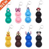 Pop Push Bubble Mickey Antisress Chain Keychain Squishy Key