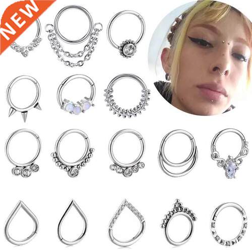 New Nose Piercing Ring Nase Cuff Septum Piercing Ring Titani