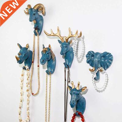Nordic Animal Head Decoration Hook American Porch Coat