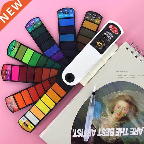 Professional18/24/36/42 Colors Solid Watercolor Paint Set Wa