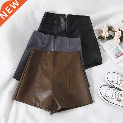 2022 New Fashion High Waist Shorts Vintage Slim Slit High qu