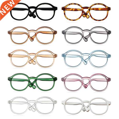 Round Frame Miniature Eyewear Clear Lens Candy Color Eyeglas