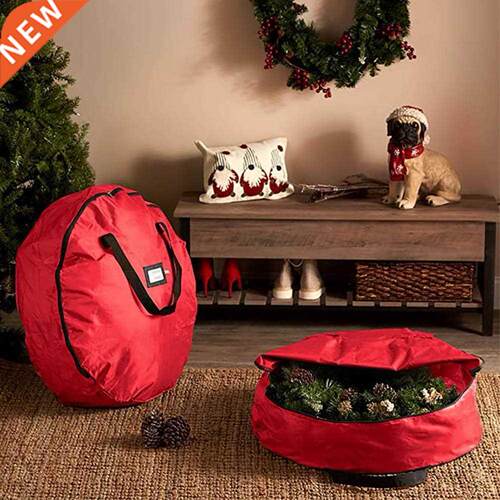 Christmas Wreath Storage Bag Large Capacity Multi-function