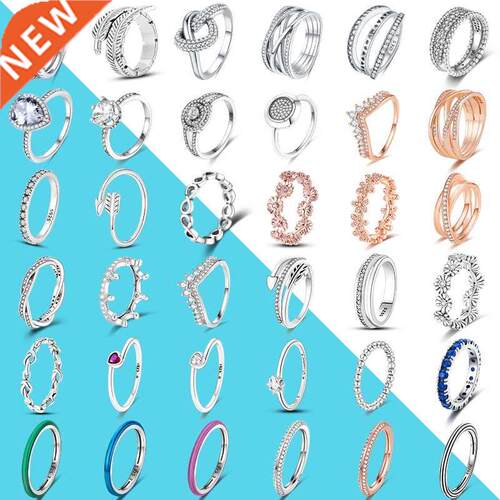 2022 ndy Finger Ring Real 925 Silver Rings Infinite Flower S