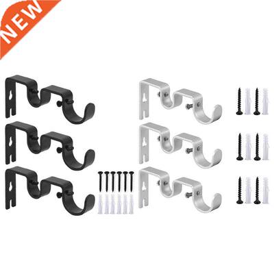 Pcs/Set Curtain Rod Brackets Heavy Duty Double Rod Holders