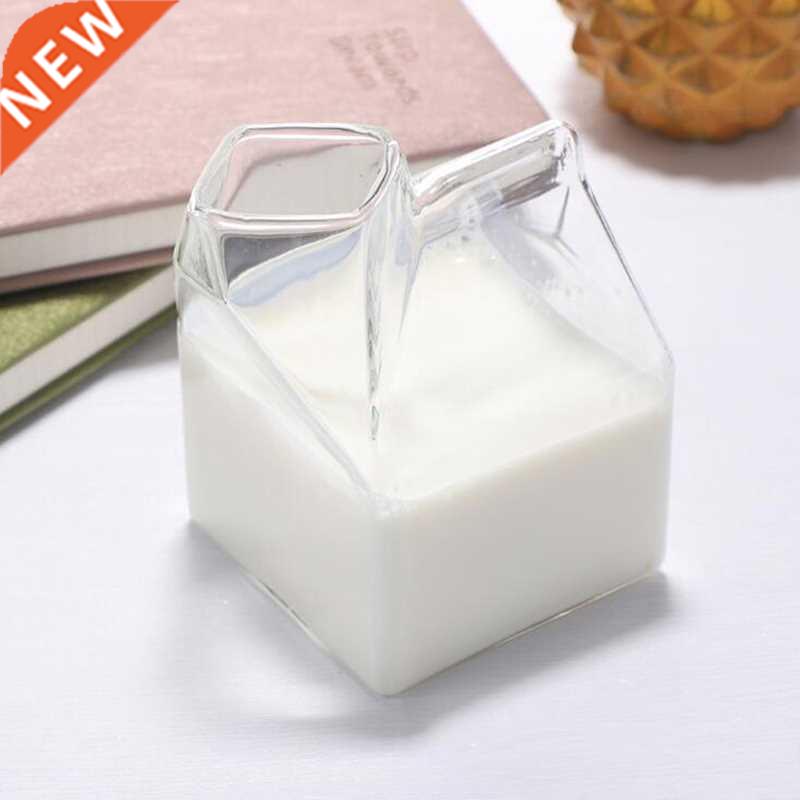 1Pc 300ML Half Pint Milk Carton Style Creative Mini Creamer