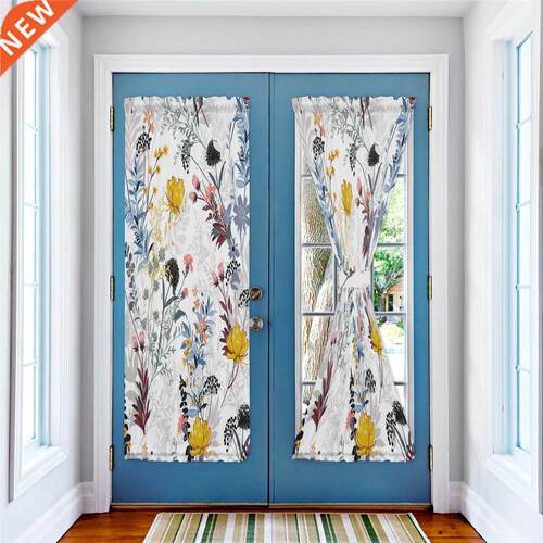 Flower Plant Dandelion Leaves Door Curtain Bedroom Kitchen