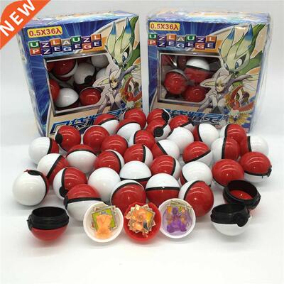 6pcs/set Pokemon Anime Figures Pokeball Set 5mm Pikachu Cu